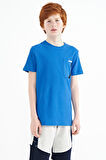 Saks Cep Detaylı O Yaka Standart Kalıp Erkek Çocuk T-Shirt - 11120 | 7-8 Yaş