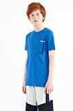 Saks Cep Detaylı O Yaka Standart Kalıp Erkek Çocuk T-Shirt - 11120 | 7-8 Yaş