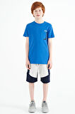 Saks Cep Detaylı O Yaka Standart Kalıp Erkek Çocuk T-Shirt - 11120 | 9-10 Yaş