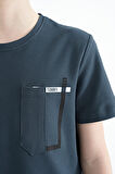 Orman Yeşili Cep Detaylı O Yaka Standart Kalıp Erkek Çocuk T-Shirt - 11120 | 3-4 Yaş
