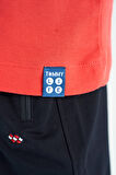 Coral Renk Geçişli Nakış Detaylı Standart Kalıp Polo Yaka Erkek Çocuk T-Shirt - 11110 | 13-14 Yaş