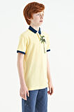 Sarı Baskılı Cep Detaylı Standart Kalıp Polo Yaka Erkek Çocuk T-Shirt - 11144 | 12-13 Yaş