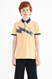 Kavun Içi Baskı Detaylı Standart Kalıp Polo Yaka Erkek Çocuk T-Shirt - 11154
