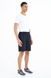 Ryan Lacivert Cepli Standart Kalıp Erkek Şort - 81239