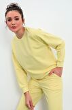Limon O Yaka Oversize Lastik Paça Kadın Eşofman Takımı - 95287 | XXL