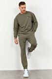 Çağla Casual O Yaka Lastik Paça Erkek Oversize Eşofman Takımı - 85120 | XL
