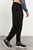 Petrol - Siyah Casual O Yaka Lastik Paça Erkek Oversize Eşofman Takımı - 85120 | L