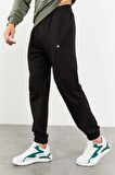 Çağla - Siyah Casual O Yaka Lastik Paça Erkek Oversize Eşofman Takımı - 85120 | S