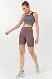 Çağla Basic Sıfır Kol Dar Kalıp U Yaka Kadın Crop Top - 97162 | XS