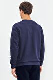İndigo Basic O Yaka Rahat Form Erkek Sweatshirt - 88053 | S