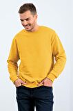 Hardal Basic O Yaka Rahat Form Erkek Sweatshirt - 88053 | XXL