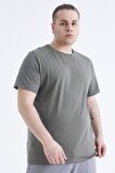 Çağla Basic Kısa Kol O Yaka Erkek Büyük Beden T-Shirt - 88072 | 3XL