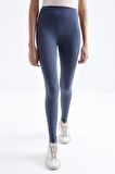 Orman Yeşili Yüksek Bel Toparlayıcı Slim Fit Dar Paça Kadın Tayt - 94011 | L