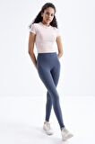 Orman Yeşili Yüksek Bel Toparlayıcı Slim Fit Dar Paça Kadın Tayt - 94011 | M