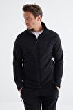 Lacivert Dik Yaka Basic Erkek Polar Eşofman Takımı - 85193 | XXL