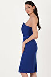 Pulcini Derin V Straplez Kısa Abiye Elbise SAKS