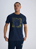 ERKEK TRIBUN TEK RENK LOGOLU TSHIRT