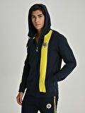 Fenerbahçe S.K. 25/26 Tribün Basic Hoodie Kapüşonlu Fermuarlı Eşofman Üstü Erkek Ceket