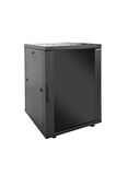 16u 600x600mm 19'' Dikili Tip Network Rack Kabinet Siyah