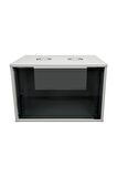 4U 545x400 Mm Duvar Tipi Soho Rack Kabinet Gri 2 Yıl Üretici Garantili