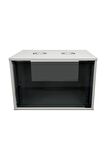 4U 600x600 Mm Duvar Tipi Soho Rack Kabinet Gri 2 Yıl Üretici Garantili