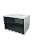 4U 600x600 Mm Duvar Tipi Soho Rack Kabinet Gri 2 Yıl Üretici Garantili