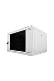12u 19'' 600x600mm Duvar Tipi Kabinet Tek Gövdeli Gri 2 Yıl Üretici Garantili