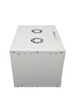 6U 600x600 Mm Duvar Tipi Soho Rack Kabinet Gri 2 Yıl Üretici Garantili