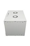 12U 545x400 Mm Duvar Tipi Soho Rack Kabinet Gri 2 Yıl Üretici Garantili