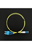 Fiber Optik Patch Kablo Lc-Sc Dubleks Sm 1m Patch Cord Sarı 2 Yıl Üretici Garantili 2 Adet