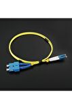 Fiber Optik Patch Kablo Lc-Sc Dubleks Sm 1m Patch Cord Sarı 2 Yıl Üretici Garantili 2 Adet