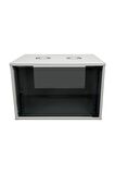 7u 545x400 Mm Duvar Tipi Soho Rack Kabinet Gri 2 Yıl Üretici Garantili