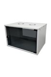 7u 545x400 Mm Duvar Tipi Soho Rack Kabinet Gri 2 Yıl Üretici Garantili