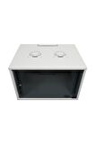 7u 545x400 Mm Duvar Tipi Soho Rack Kabinet Gri 2 Yıl Üretici Garantili