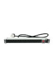1U 19" 7 Soket UK Tipi Aleminyum On-Off Anahtarlı PDU 1,5mt