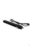 1U 19" 8xALMAN ALÜMİNYUM ON-OFF SWITCH FRANSIZ FİŞ 1,5m PDU