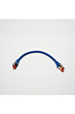 Bakır Patch Kablo S/FTP CAT6 0,25 mt LSZH MAVİ ASSMAN