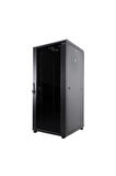 Canovate 18U 600x650mm 19'' Dikili Tip Network Rack Kabinet Siyah Flatpack 2 Yıl Üretici Garantili
