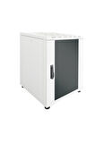 Canovate 22U 600x600mm 19'' Dikili Tip Network Rack Kabinet Gri Flatpack 2 Yıl Üretici Garantili