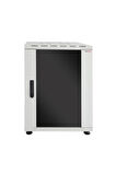 Canovate 22U 600x600mm 19'' Dikili Tip Network Rack Kabinet Gri Flatpack 2 Yıl Üretici Garantili