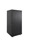 Canovate 27U 800x800mm 19'' Dikili Tip Network Rack Kabinet Siyah Flatpack 2 Yıl Üretici Garantili