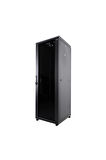 Canovate 42U 800x1100mm 19'' Dikili Tip Network Rack Kabinet Siyah 2 Yıl Üretici Garantili