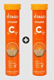 2'li- Vitago C Vitamini, D Vitamini, Çinko 20'li Efervesan Tablet