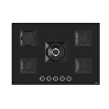 FERRE SS035 KARE EMAYE IZG.75 CM  SİYAH CAM OCAK