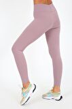 AuraFit ART-4102 Yüksek Bel Fitilli Toparlayıcı İnterlok Beli Kalın Lastikli Kadın Örme Tayt