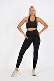 AuraFit 4036 Seamless Dikişsiz Push Up Toparlayıcı Yüksek Bel Uzun Tayt