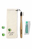 Pharma Acqua Dental Kit Doğal Bambu Orta sert Diş Fırçası + 10 ml Classıc Strong Mint