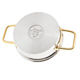 Jumbo 500.01.01.8424 Assos 3'Lü Titanyum Gold Midi Sahan Seti