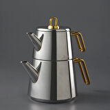 Jumbo Doha Titanyum Gold Çaydanlık