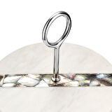 Jumbo Romano Mermer 2 Katlı Servislik Beyaz